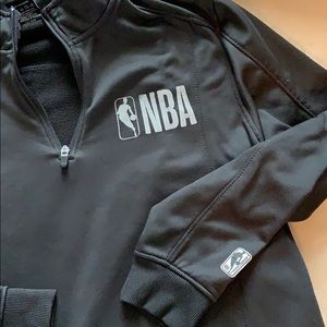 LG Men’s Black NBA Polyester Collar-Neck Sweater